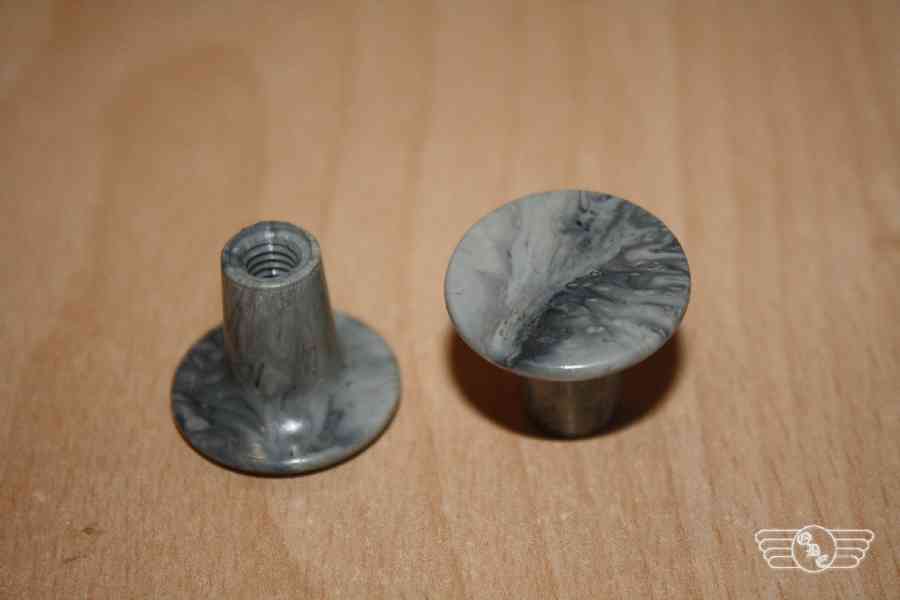 Knopf für Tupfer und Starter KR50, KR51, marmor grau